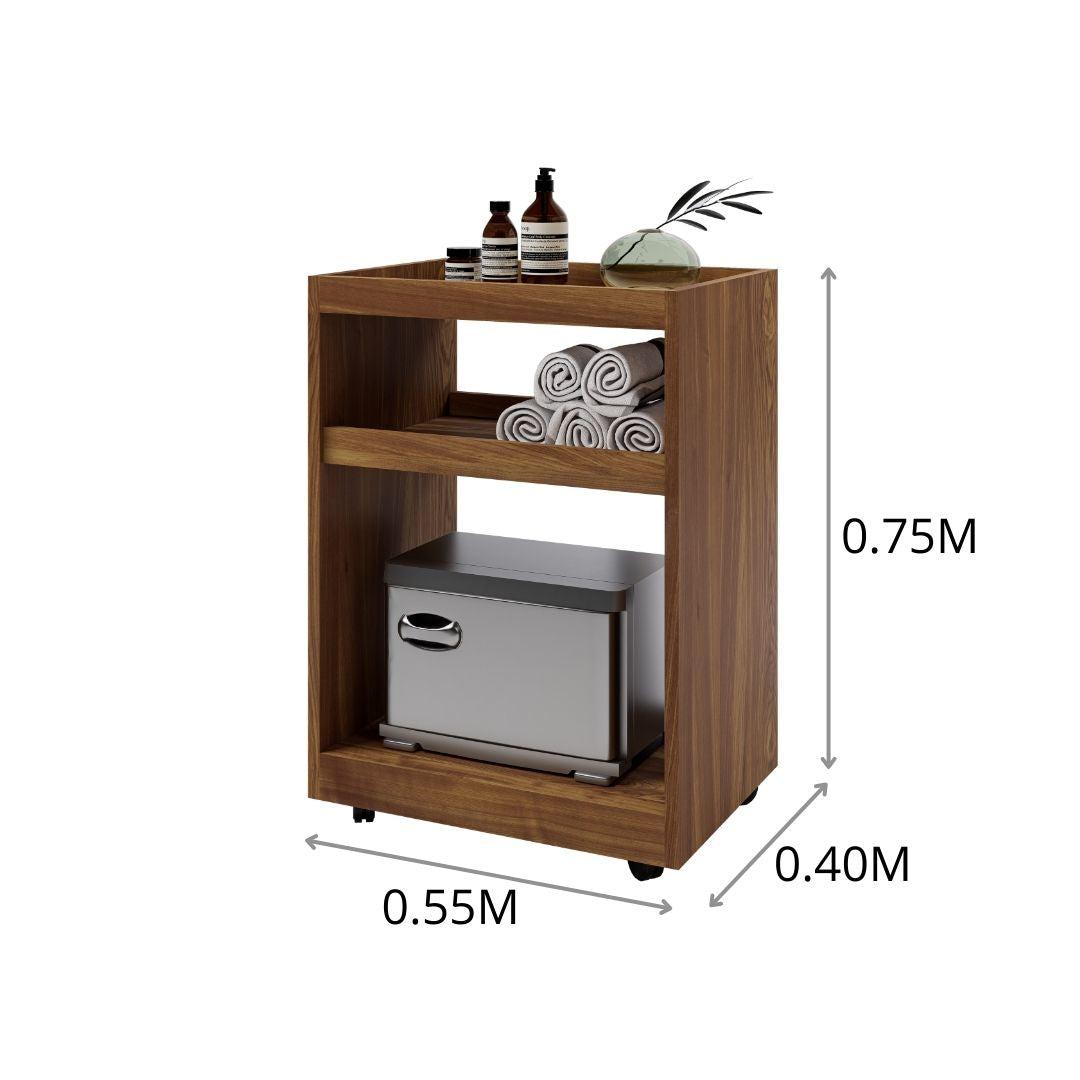 CARRITO AUX 3 NIVELES PHOTCABIN SPS 0.55x0.75x0.40 M