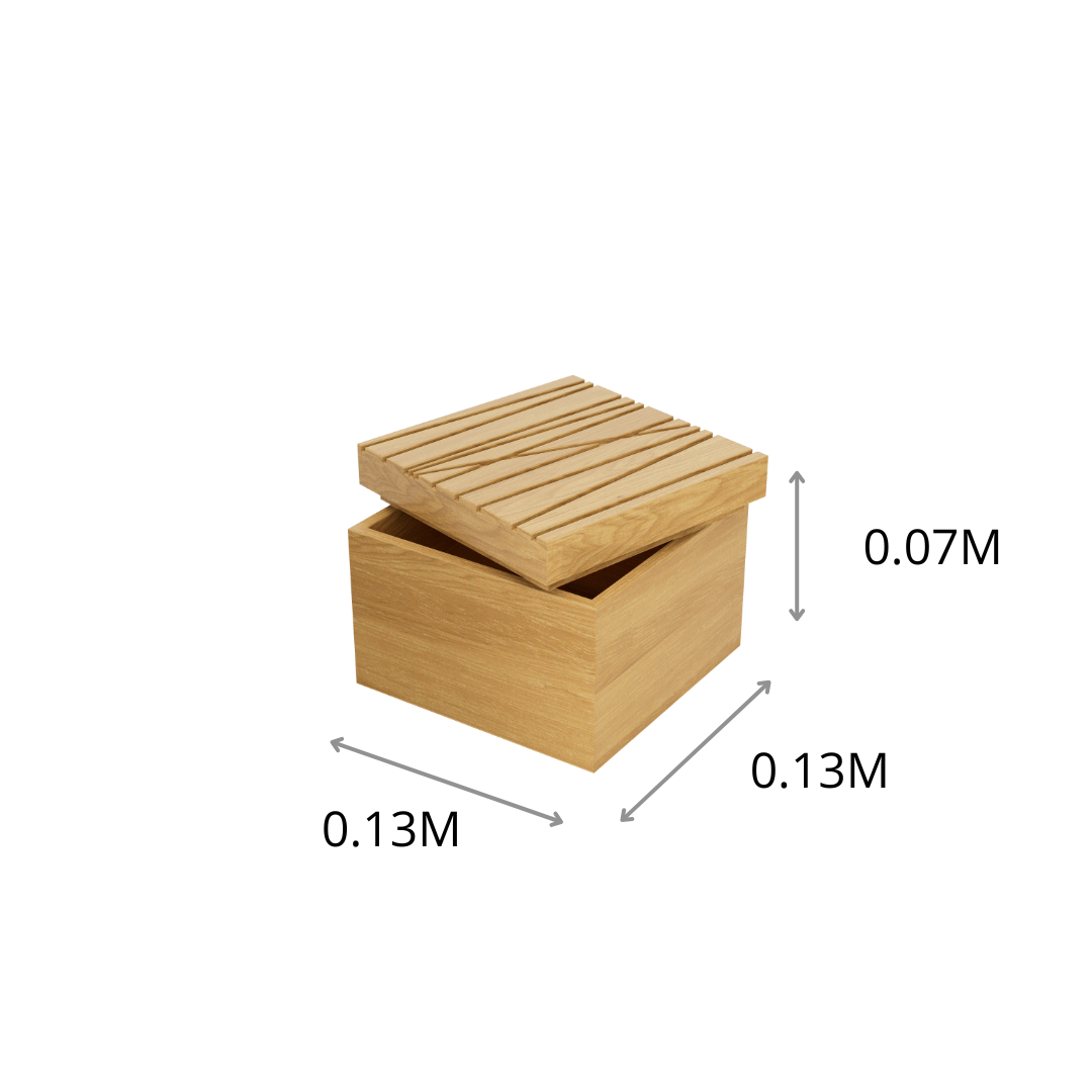 ALHAJERO CON TAPA PALMA 0.13X0.7X0.13M