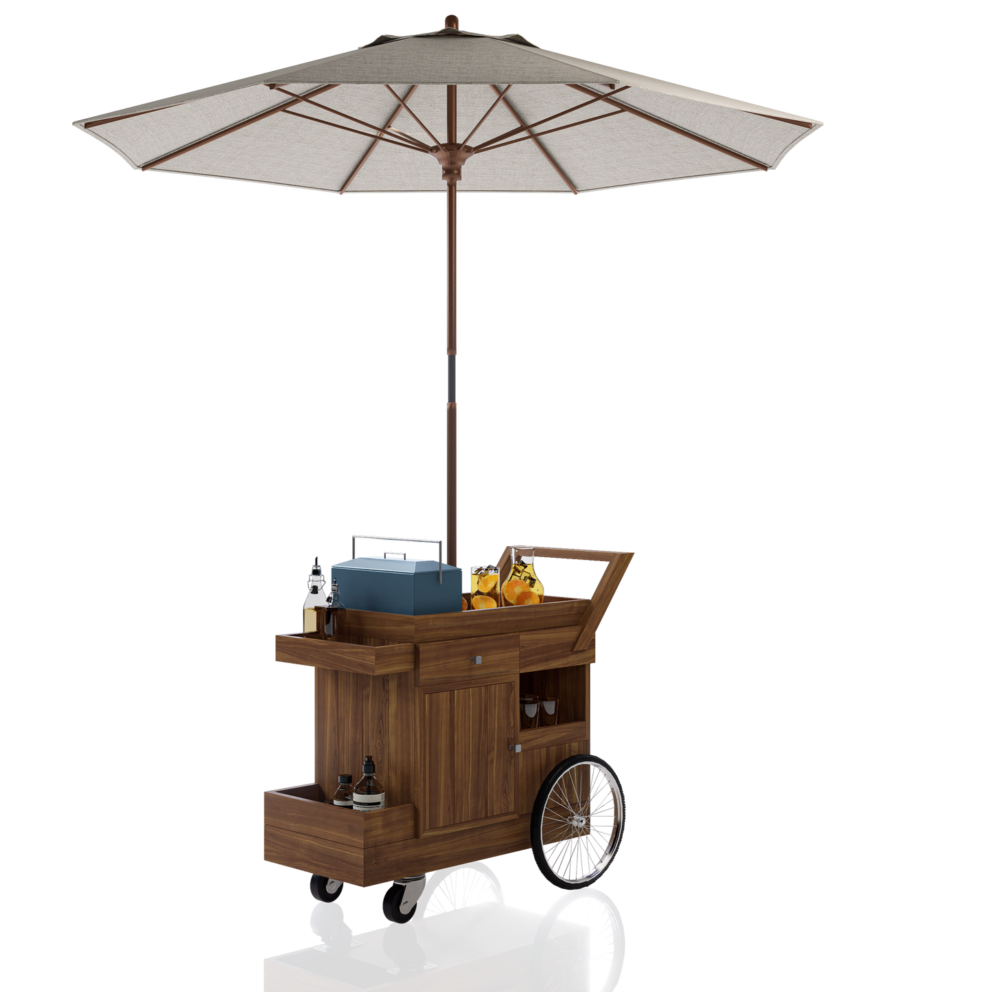CARRITO AUXILIAR PARA ALBERCAS 0.48X0.96X1.046M