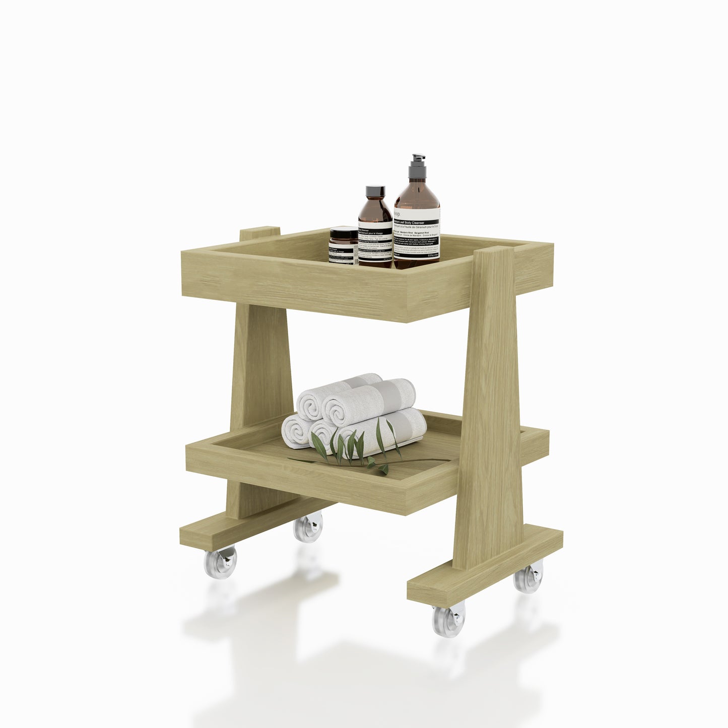CARRITO AUX PEDICURE ECO 2 NIV 0.37X0.41X0.30M