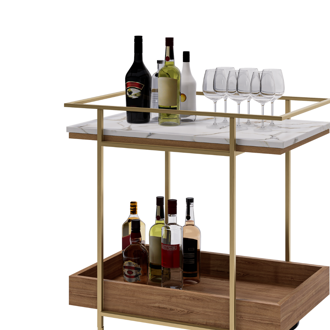 CARRITO AUX DE SERVICIO DOBLE T VARI 0.80X0.85X0.50M