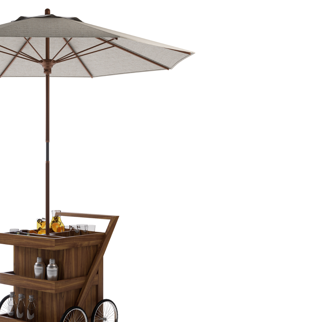 CARRITO AUX JUGOS 1 CJN_2GVTAS RUSTIK 0.62X0.90X0.70M