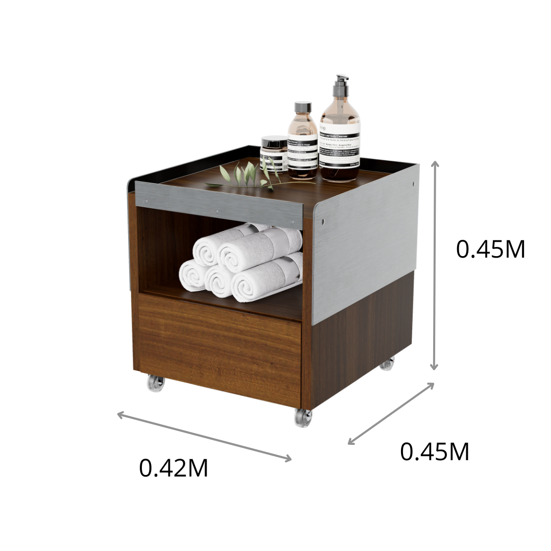 CARRITO AUX PEDICURE FOLIE 0.42X0.45X0.45M
