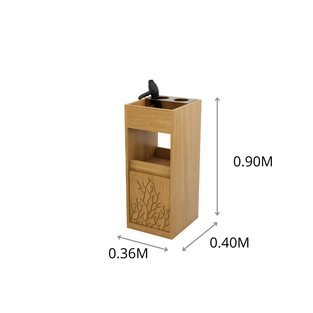 CARRITO AUX PEINADO CORAL 0.36X0.90X0.40M