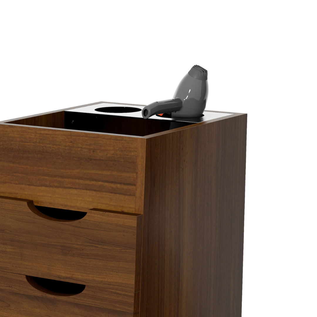 CARRITO AUX PEINADO FOLIE 4 CJNES CON HRR CEPILLOS (MAQUILLAJE) 0.36X0.90X0.47M