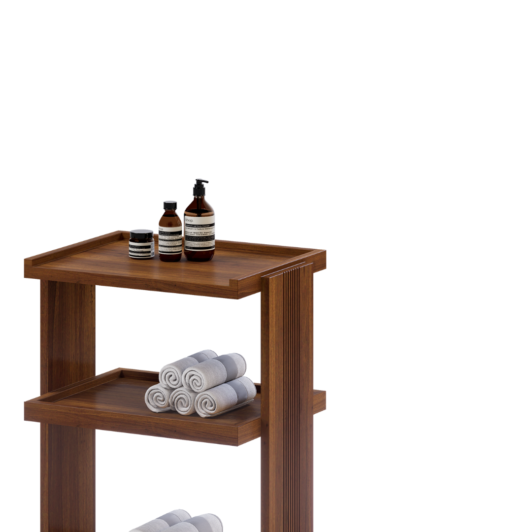 CARRITO AUX TERAPEUTA 3 NIVELES GYB 0.55X0.76X0.40M