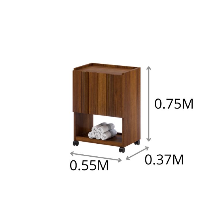 CARRITO AUX TERAPEUTA GYB 2 GVTAS 0.55X0.75X0.37M
