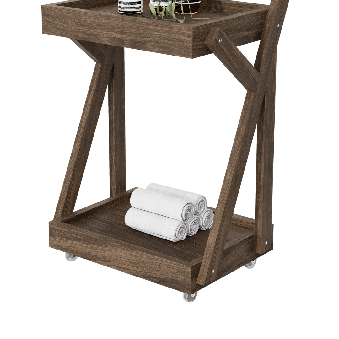 CARRITO AUX TERAPEUTA Y 2 NIVELES P_HOT_CABIN 0.58X0.5X0.43M