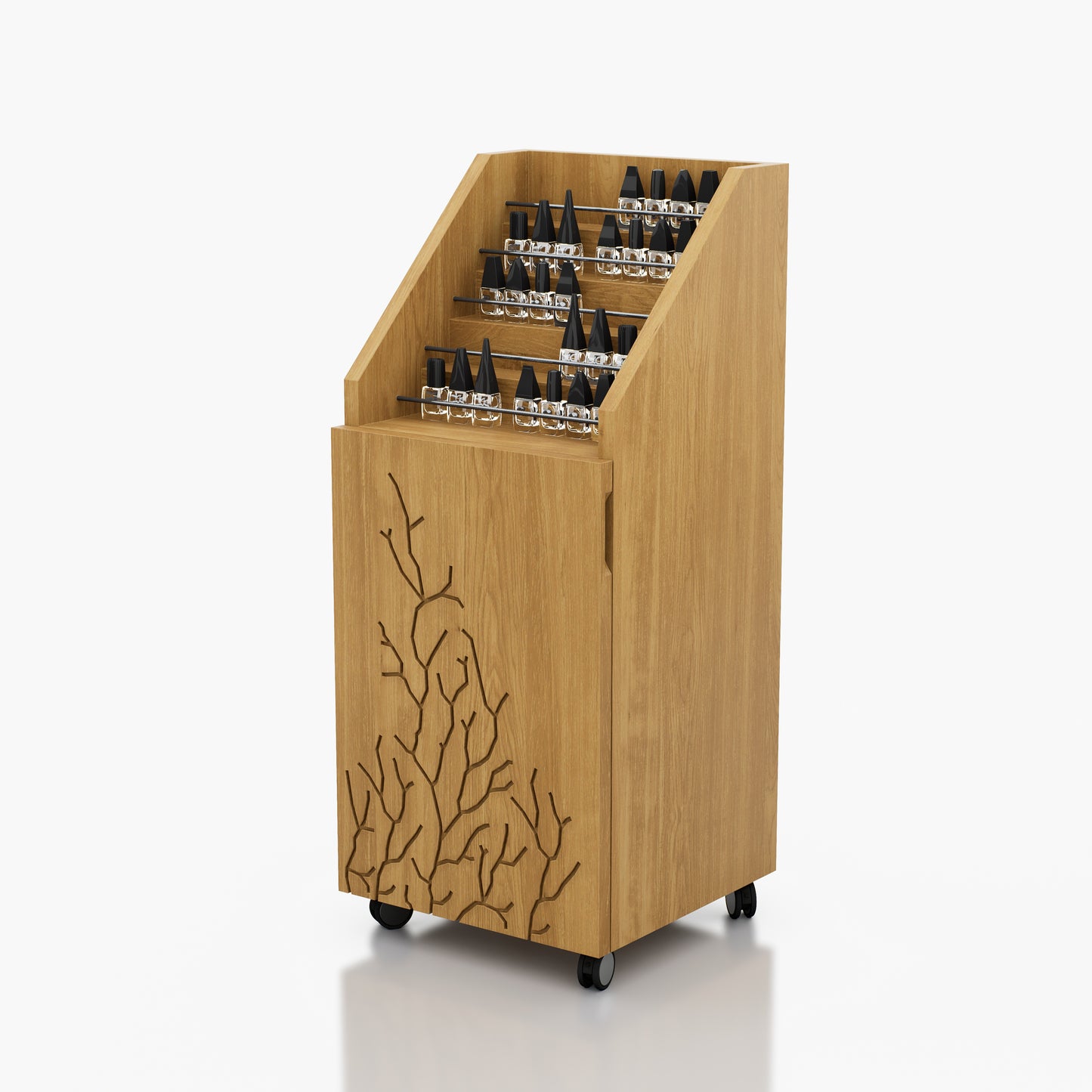 CARRITO ESMALTES CON GVT CORAL 0.36X0.86X0.35M