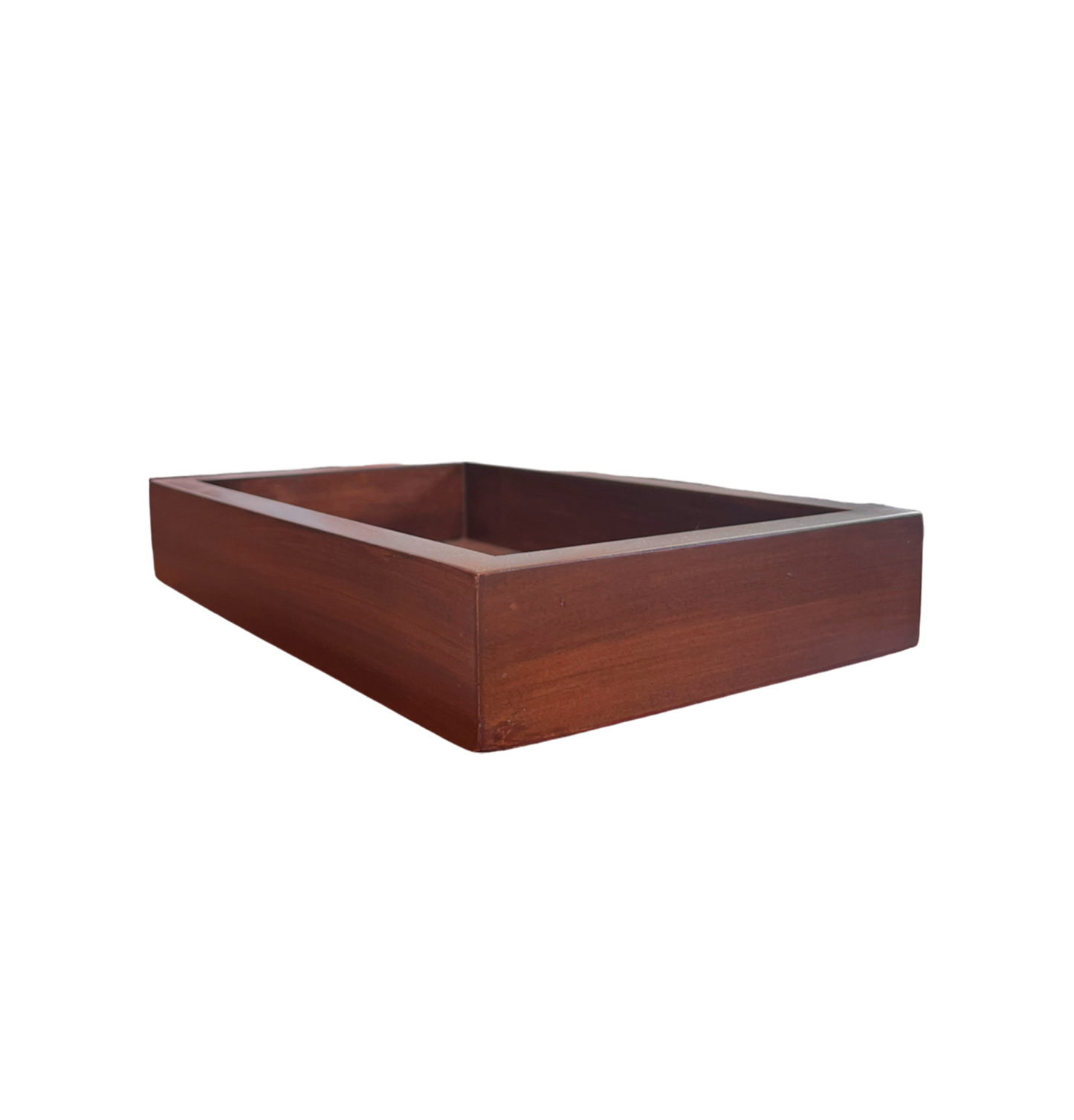 CHAROLA RECTANGULAR BORDE BAJO BRANDY