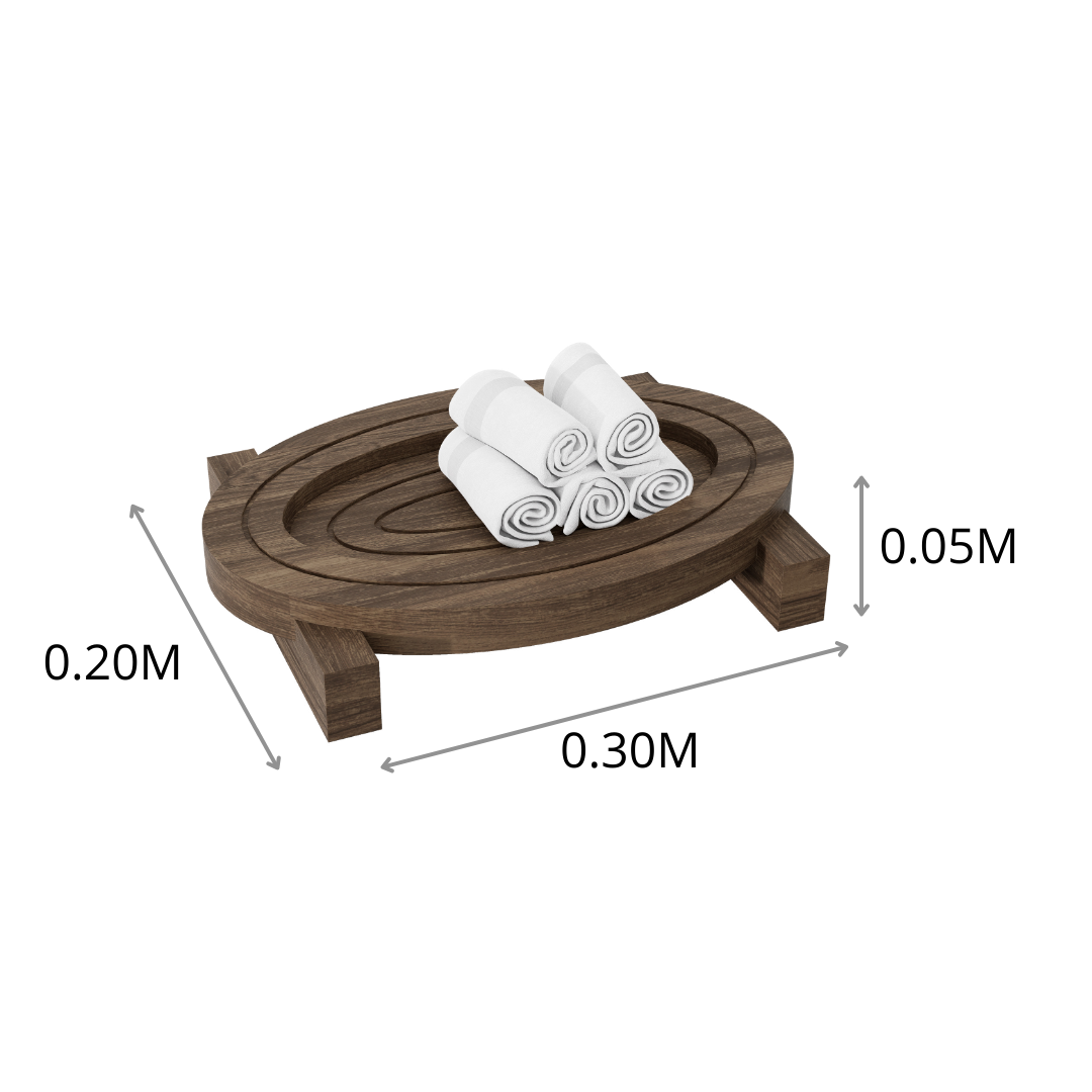 CHAROLA OVAL RAUTERS LINEA RUSTIK 0.30X0.5X0.20M