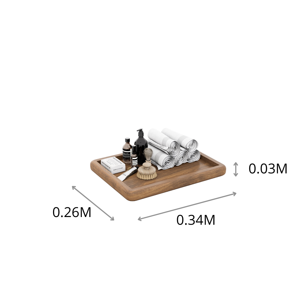 CHAROLA RECT OSHIBORI LE ST 0.34X0.03X0.26M