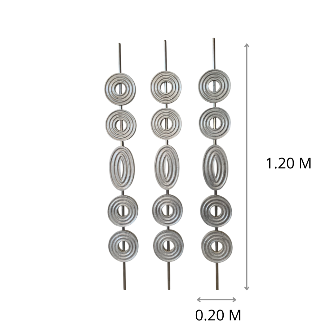 CUADRO FIGURA PLATA "A" 0.15X1.20X0.020M 0.02 X 1.2 X 0.15 M