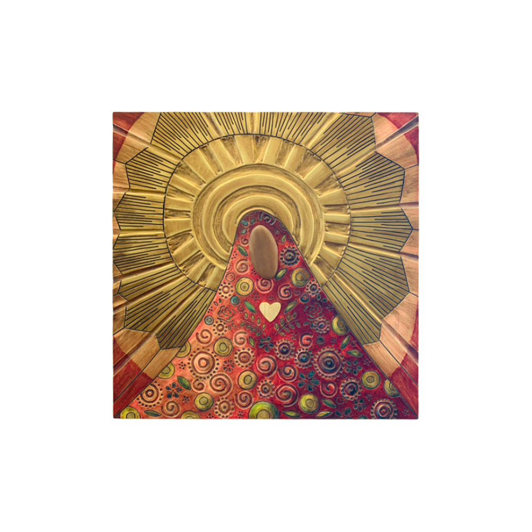 CUADRO VIRGEN MOSAICOS A 0.8 X 0.8 X 0.075 M