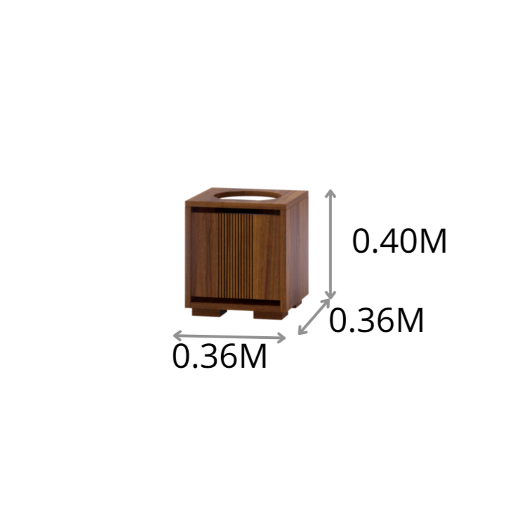 DEPOSITO TOALLAS SUCIAS GYB CH 0.36X0.40X0.36M