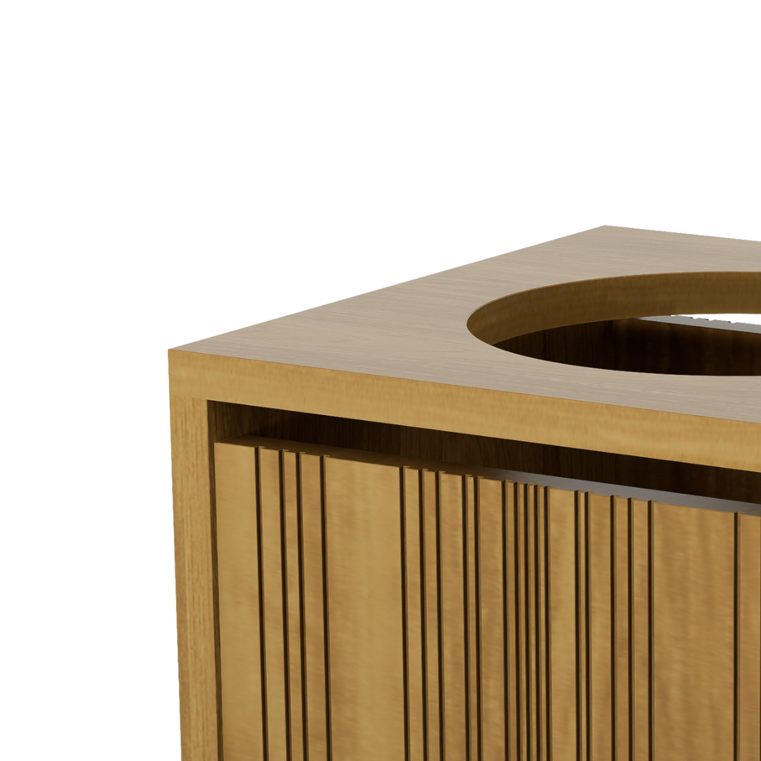 DEPOSITO TOALLAS SUCIAS RAYADO CH 0.36X0.42X0.36M