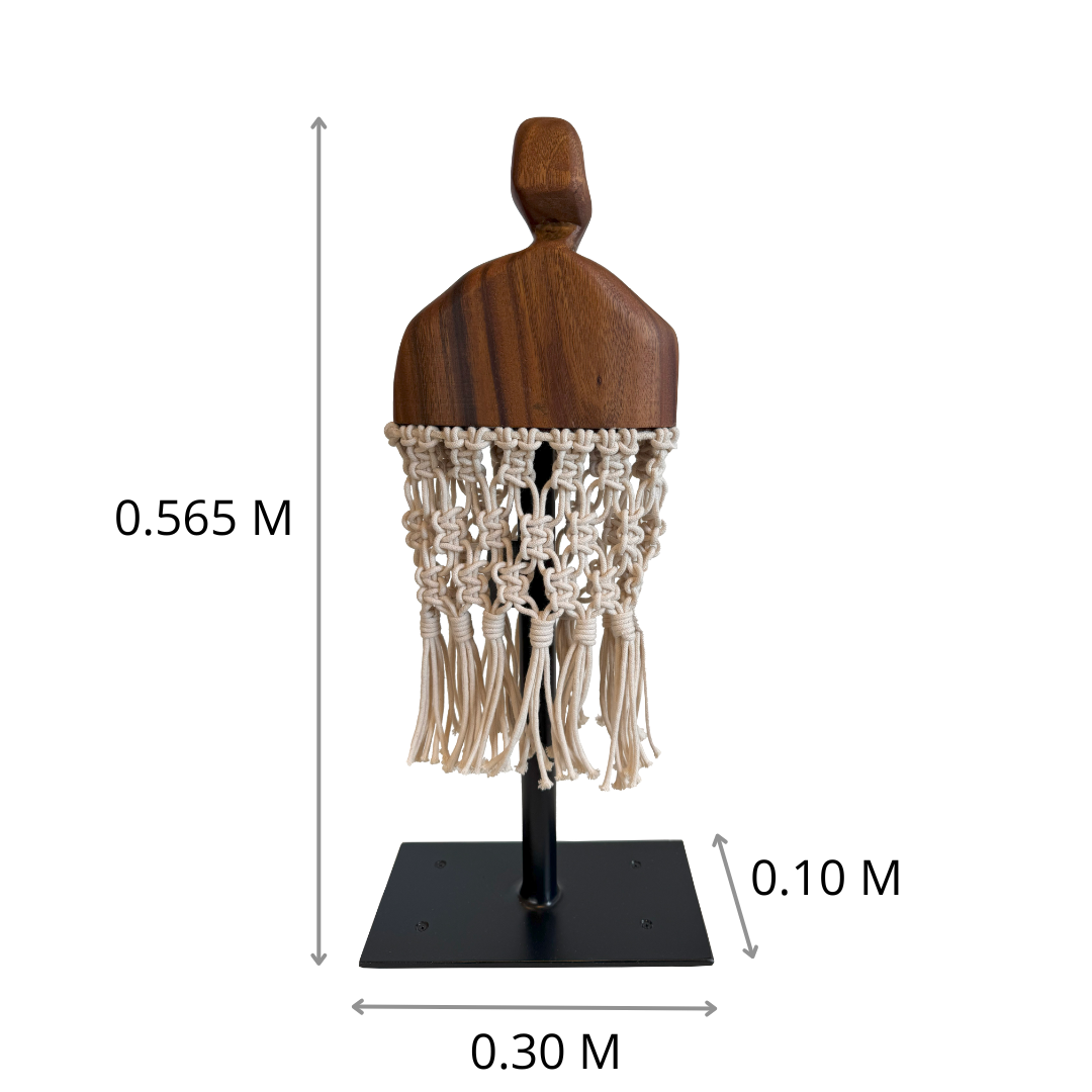 ESCULTURA DE MESA CH - MESTIZA 0.3 X 0.565 X 0.1 M