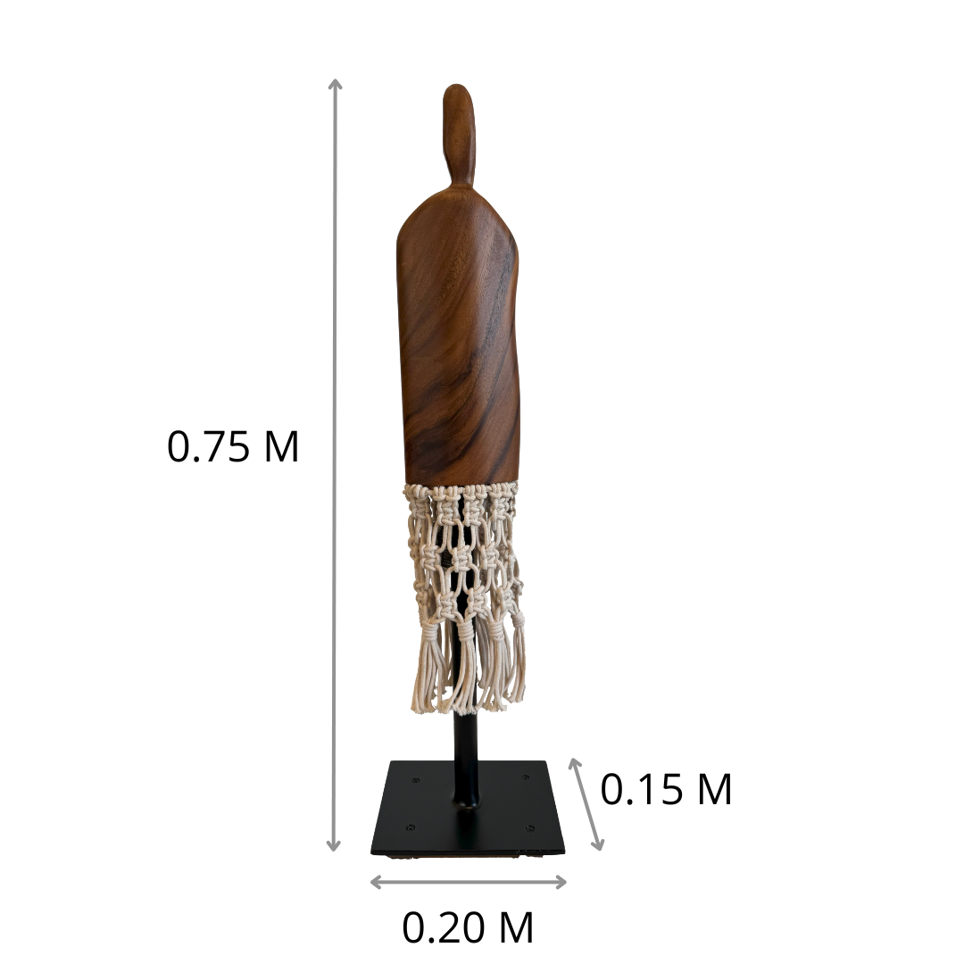 ESCULTURA DE MESA GD - MESTIZA 0.200 X 0.750 X 0.150 M LINEA HUIPILES 1 0.2 X 0.75 X 0.15 M