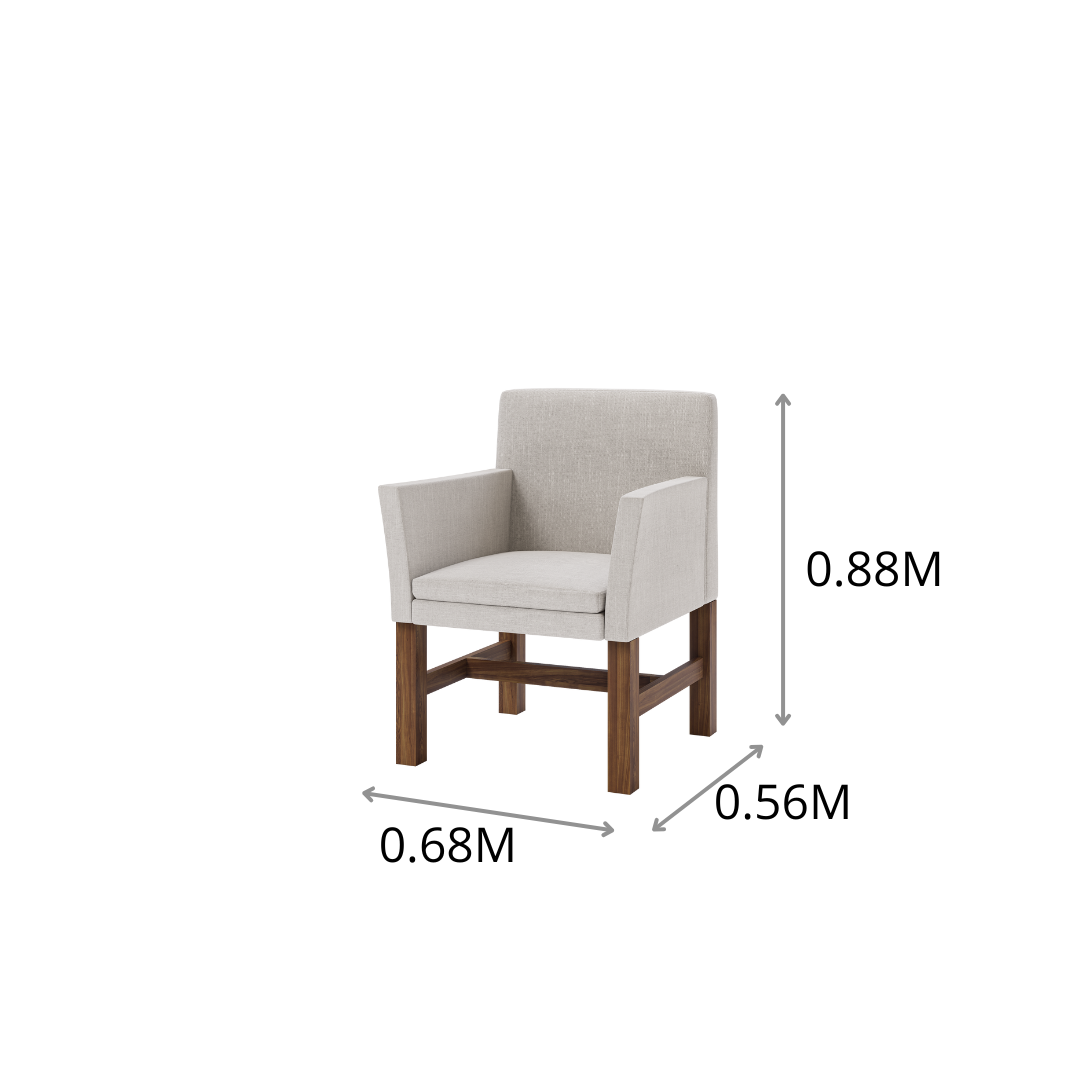 SILLA L CON BRAZOS 0.68X0.88X0.56M