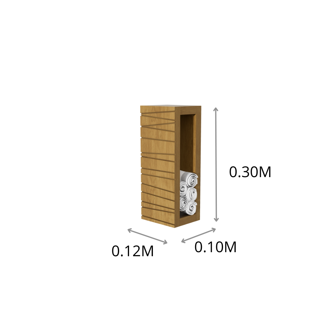 TOALLERO DE PARED CORTES 0.12X0.10X0.30M
