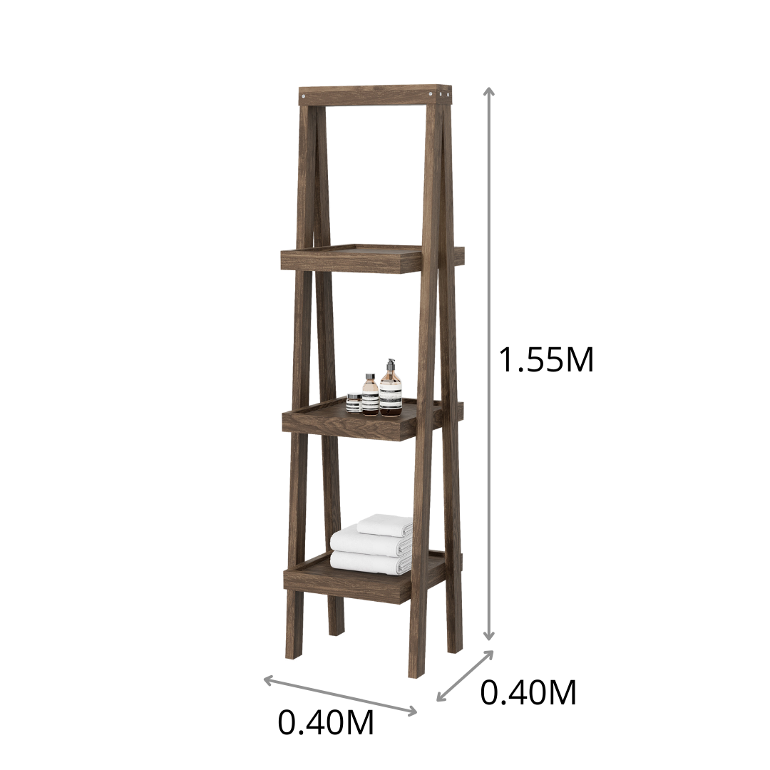 TOALLERO DE PISO 3 NIVELES LINEA RUSTIK 0.40X1.55X0.40M
