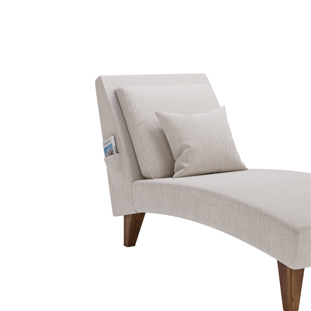 CHAISE CURVO INDIVIDUAL FOLIE 208cmx99cmx80cm 2.8X0.99X0.80M