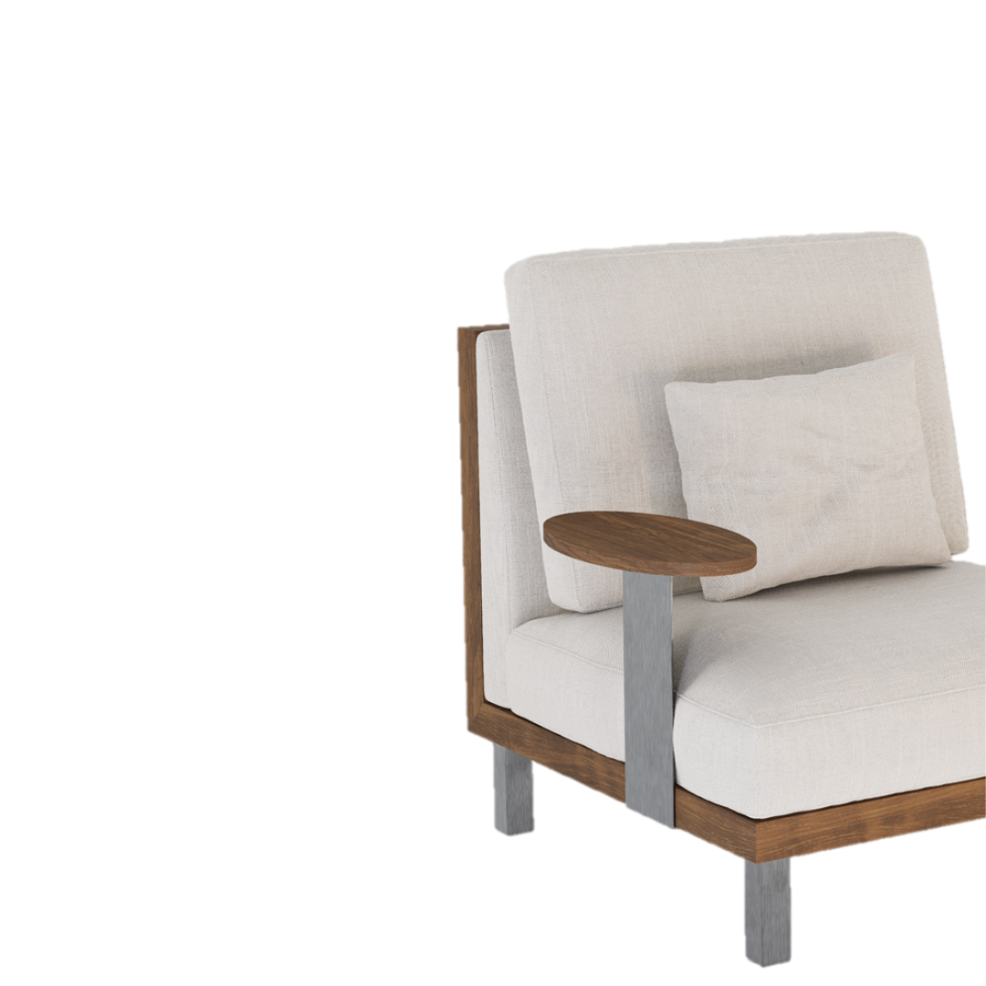 SILLON INDIVIDUAL CON MESITA FOLIE 9.78X0.95X0.89M