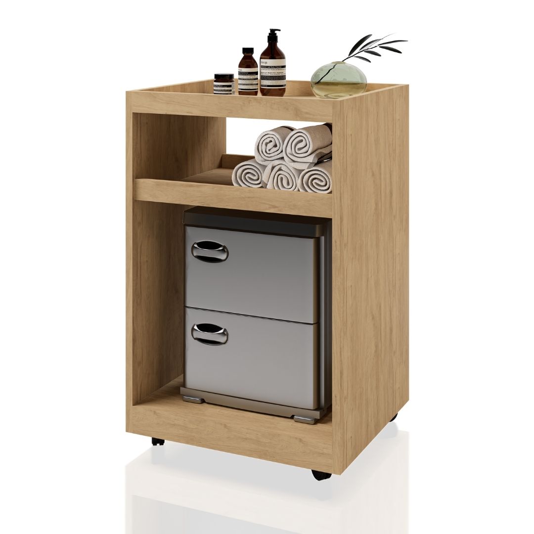 CARRITO AUX TOALLAS 3 NIVELES P/HOT CABIN DBL SPS 0.55 X 0.84 X 0.485 M