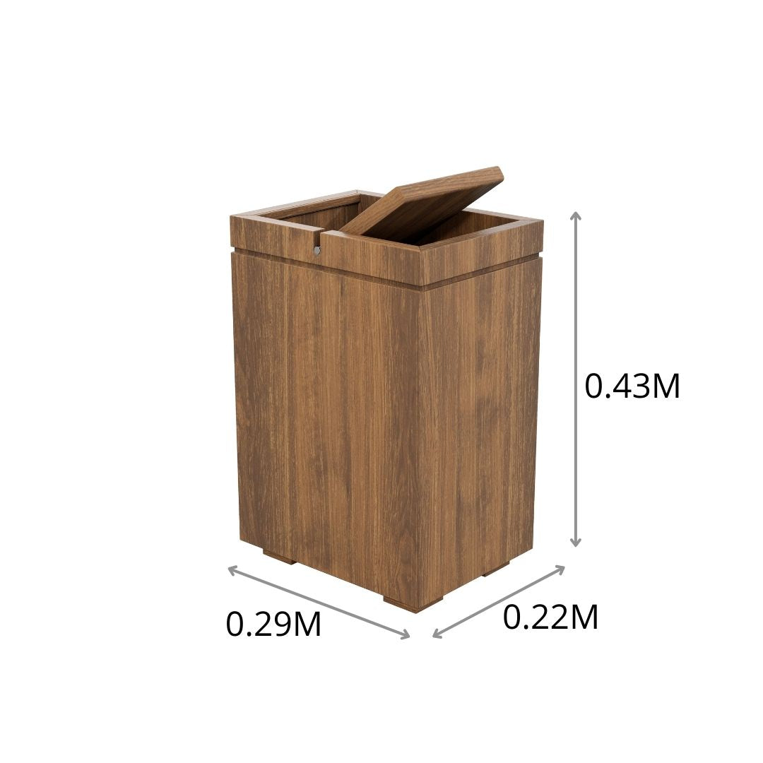 PAPELERA TAPA GIRATORIA SPS 0.29 X 0.43 X 0.22 M