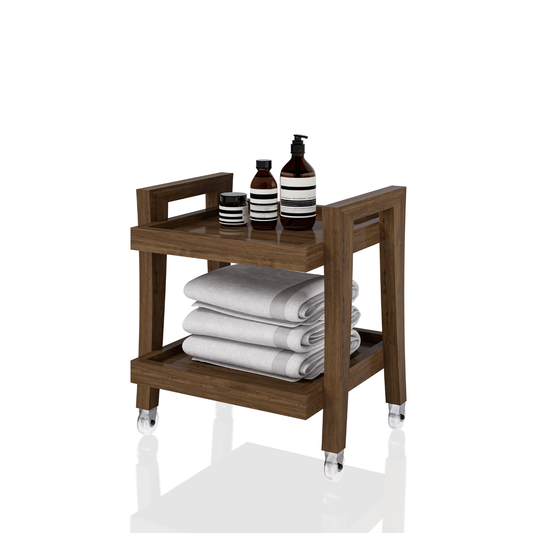 CARRITO DE PEDICURE 2 NIVELES CURVAS 0.42X0.46X0.40M