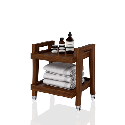 CARRITO DE PEDICURE 2 NIVELES CURVAS 0.42X0.46X0.40M