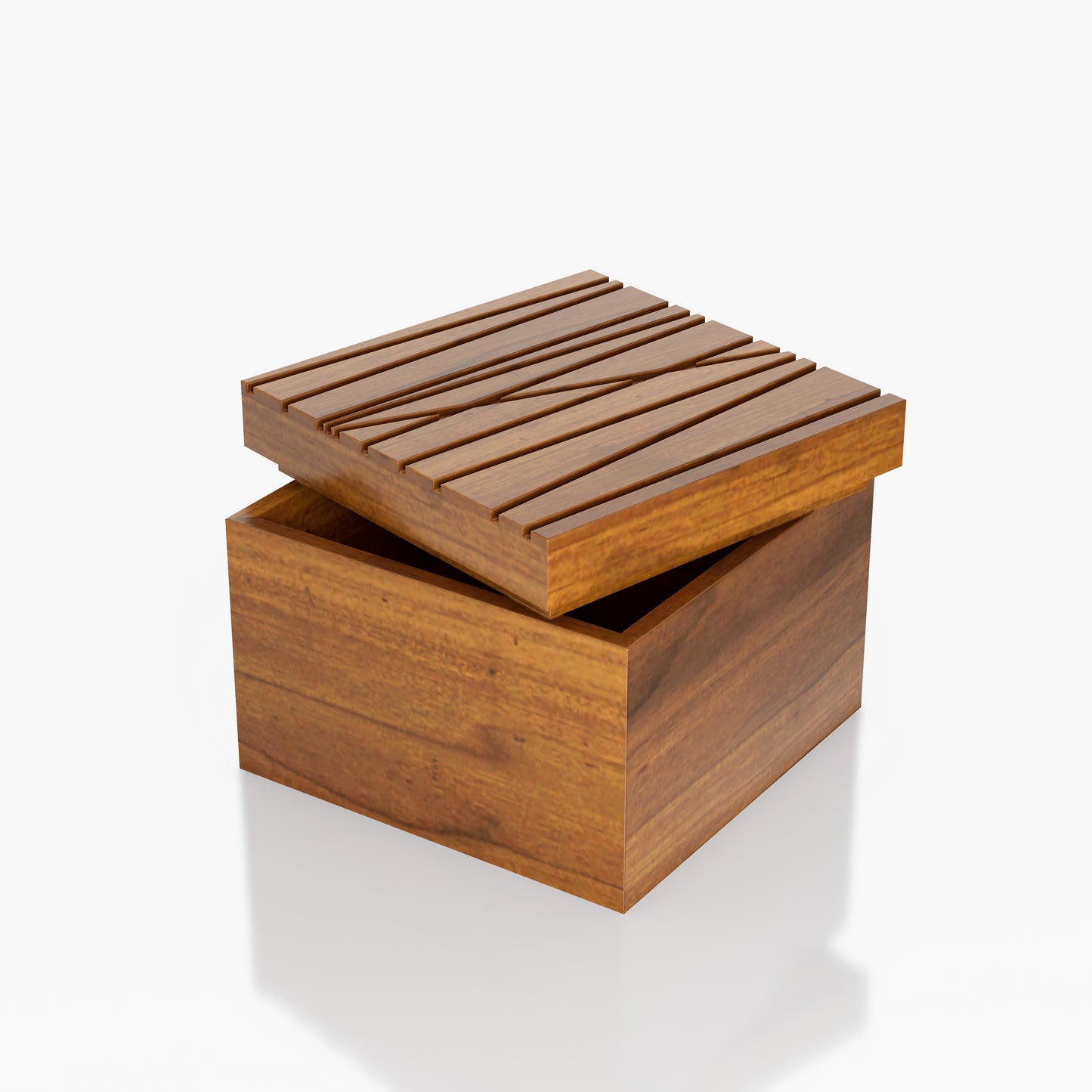 ALHAJERO CON TAPA PALMA  0.13X0.7X0.13M