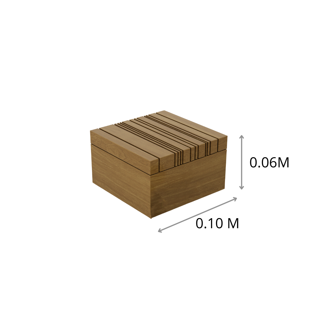 ALHAJERO RAYADO CURVAS 0.10X0.06X0.10M
