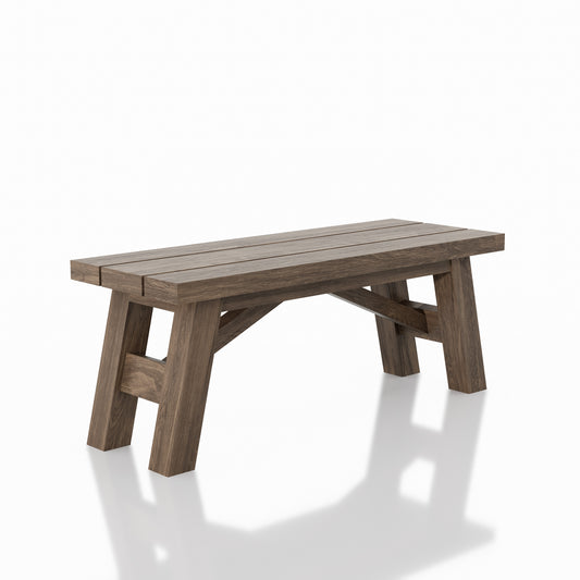 BANCO TABLONES RUSTIK  1.2X0.48X0.45M