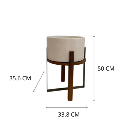 BASE CON FLORERO D´MESA GRAPA CH MT3033 0.388 X 0.5 X 0.356 M