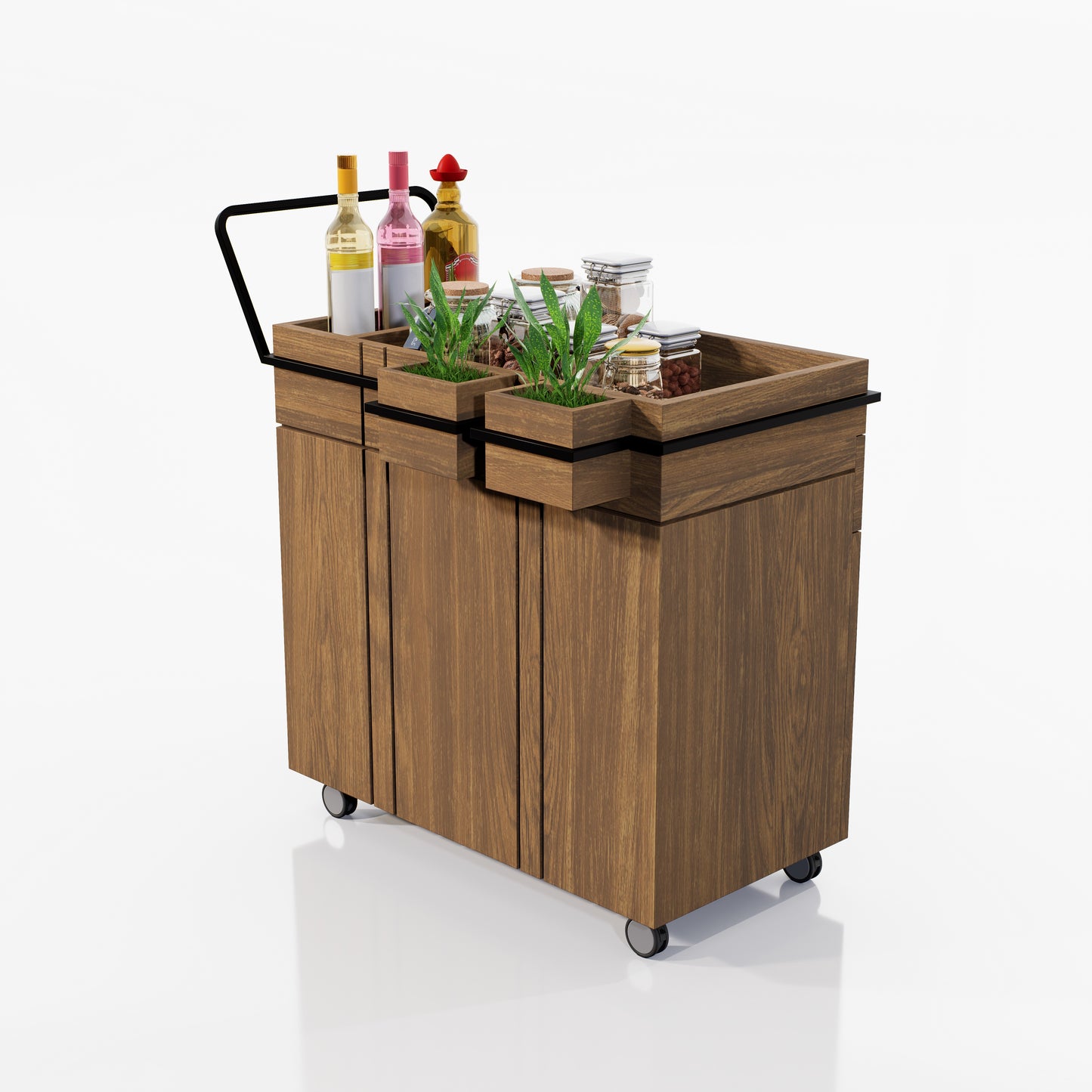 CARRITO AUX DE ALIMENTOS Y BEBIDAS 0.538X0.90X0.887M