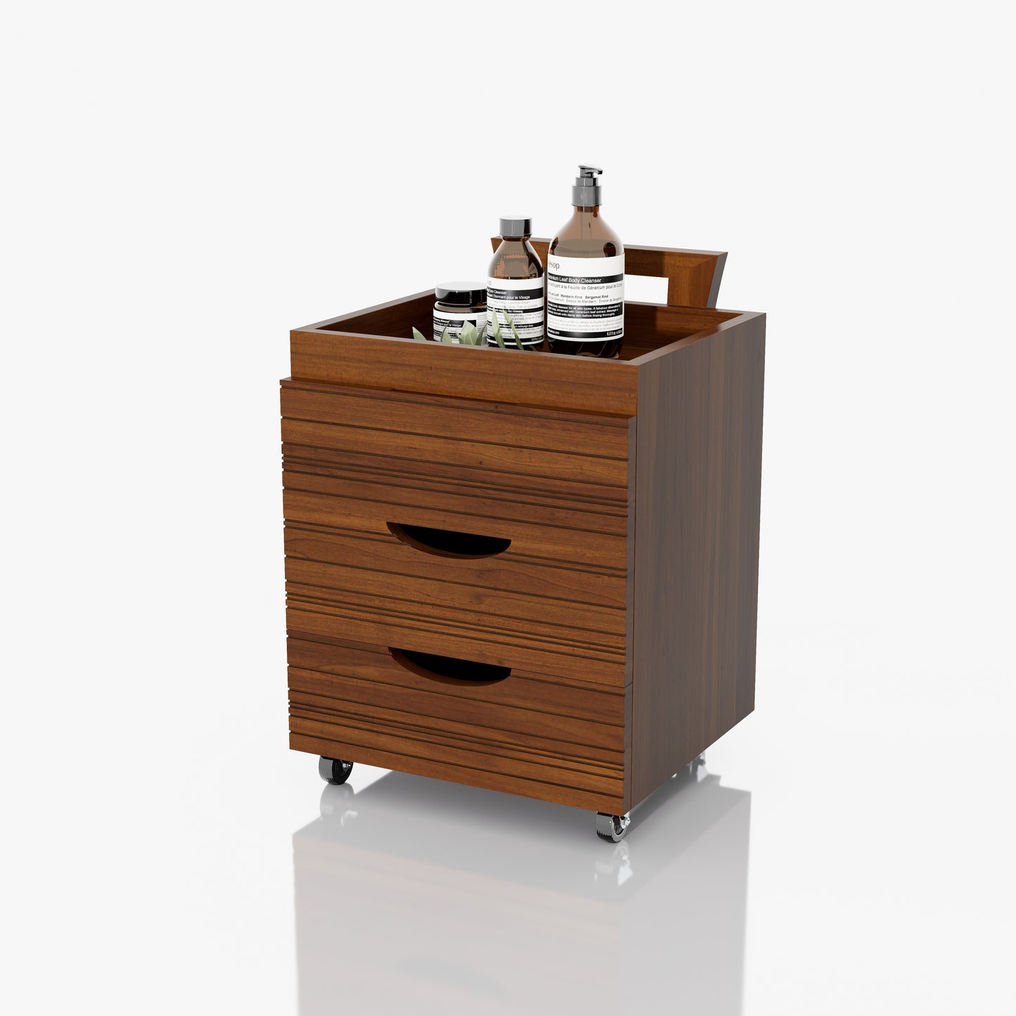 CARRITO AUX PEDICURE 3 CJNES CURVAS 0.41X0.58X0.39M