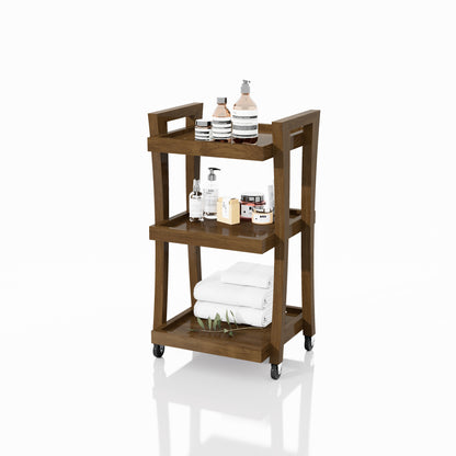 CARRITO AUX TERAPEUTA MINI 3 NIVELES CURVAS 0.42X0.75X0.40M