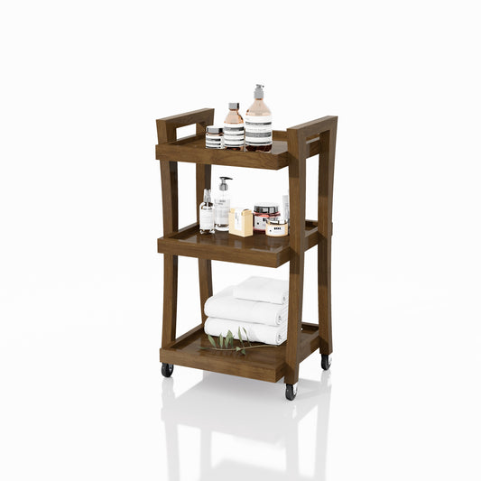 CARRITO AUX TERAPEUTA MINI 3 NIVELES CURVAS 0.42X0.75X0.40M