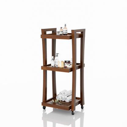 CARRITO AUX TERAPEUTA MINI 3 NIVELES CURVAS 0.42X0.96X0.40M