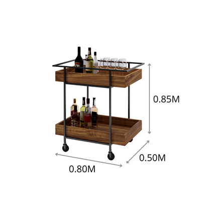 CARRITO AUX DE SERVICIO P VINOS DOBLE T1 0.80X0.85X0.50M