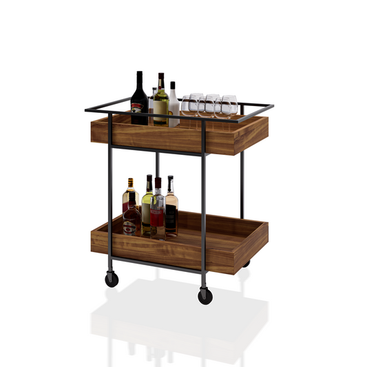 CARRITO AUX DE SERVICIO P VINOS DOBLE T1 0.80X0.85X0.50M