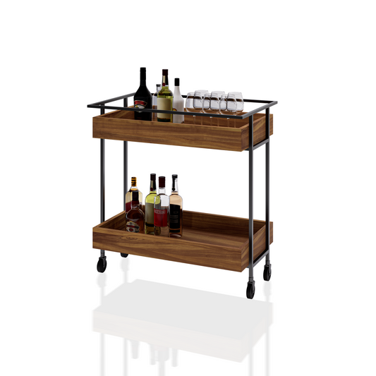CARRITO AUX DE SERVICIO P VINOS DOBLE T2 0.80X0.85X0.50M