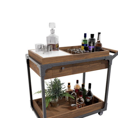 CARRITO AUX DE SERVICIO P VINOS REMACHES 0.89X0.80X0.51