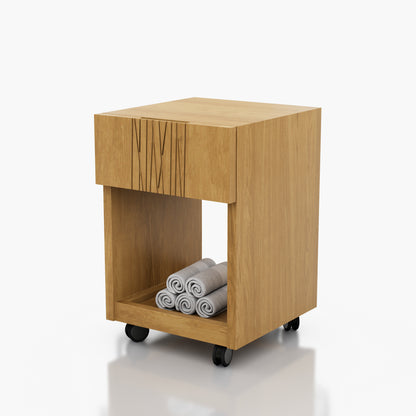 CARRITO AUXILIAR PEDICURE CON CJN PALMA 0.32X0.48X0.34M