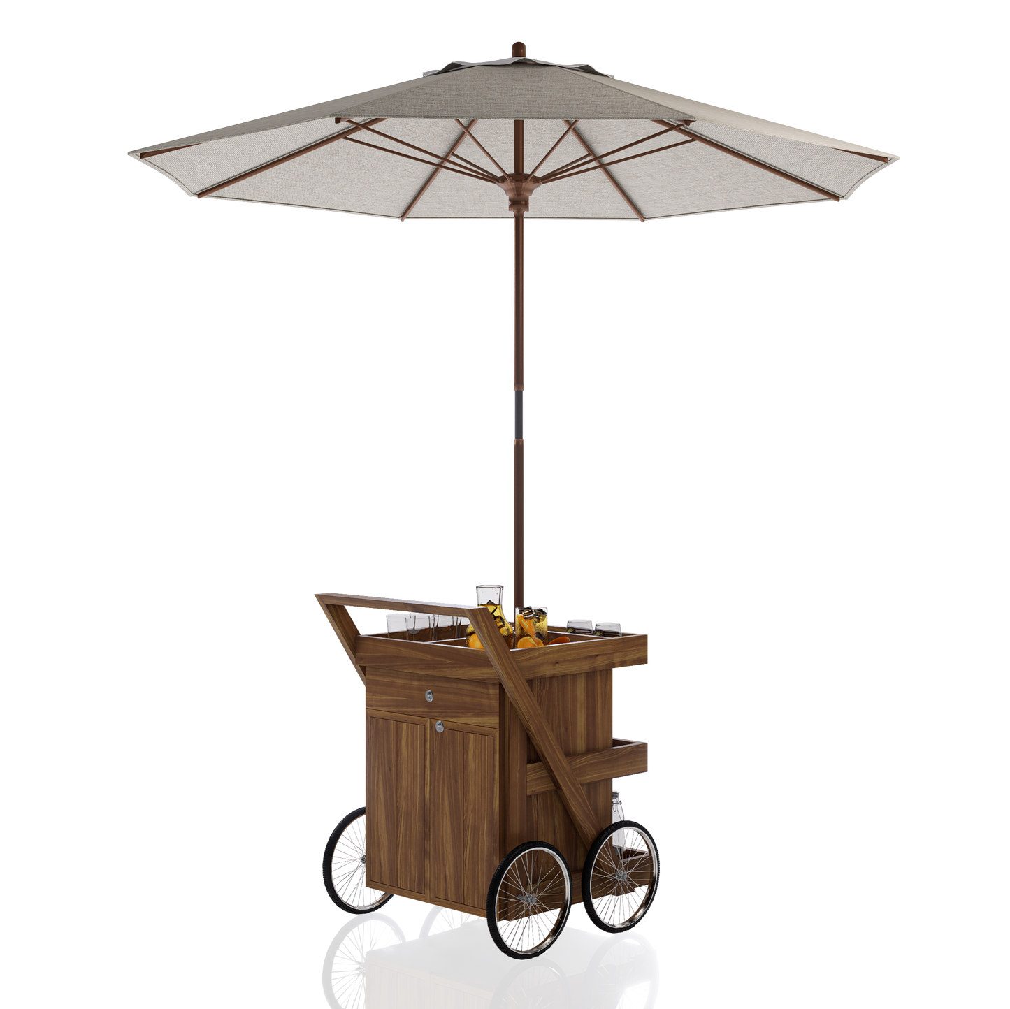 CARRITO AUX JUGOS 1 CJN_2GVTAS RUSTIK 0.62X0.90X0.70M