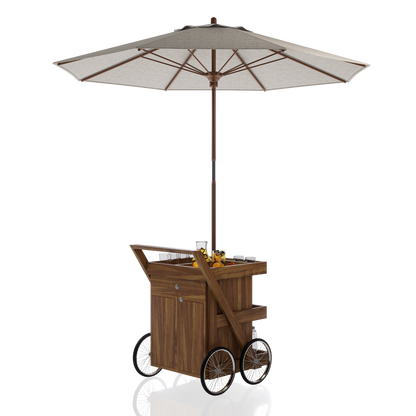 CARRITO AUX JUGOS 1 CJN_2GVTAS RUSTIK 0.62X0.90X0.70M