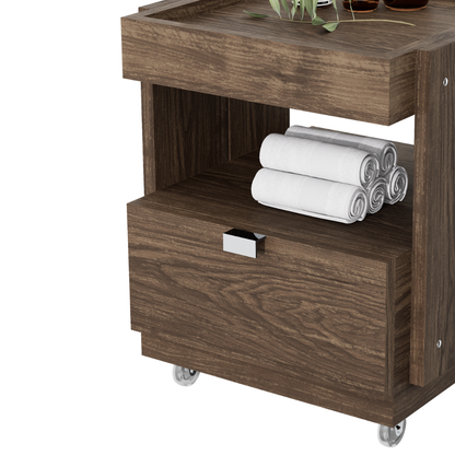 CARRITO AUX PEDICURE RUSTIK 1CJN 0.44X0.50X0.44M