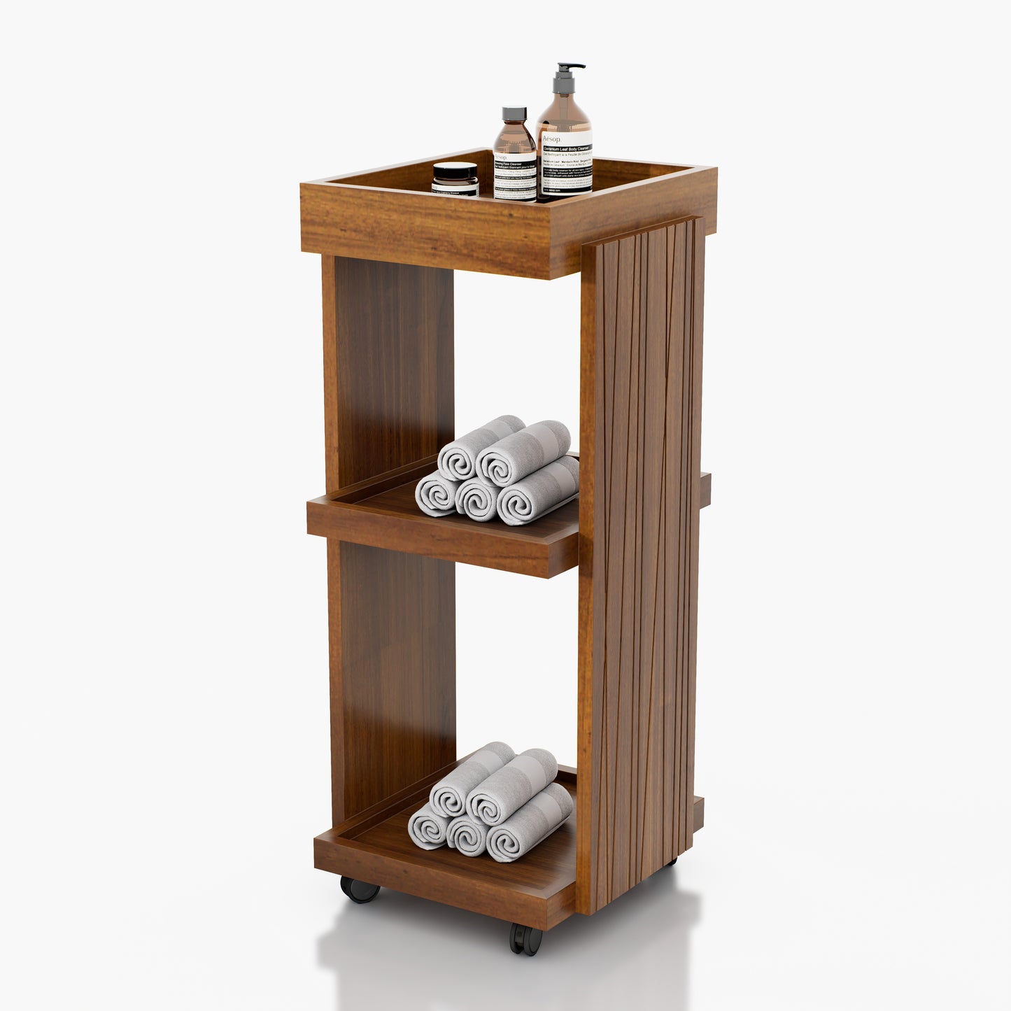 CARRITO AUX PEINADO PALMA 3 NIVELES 0.38X0.90X0.38M