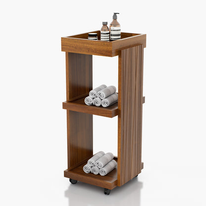 CARRITO AUX PEINADO PALMA 3 NIVELES 0.38X0.90X0.38M